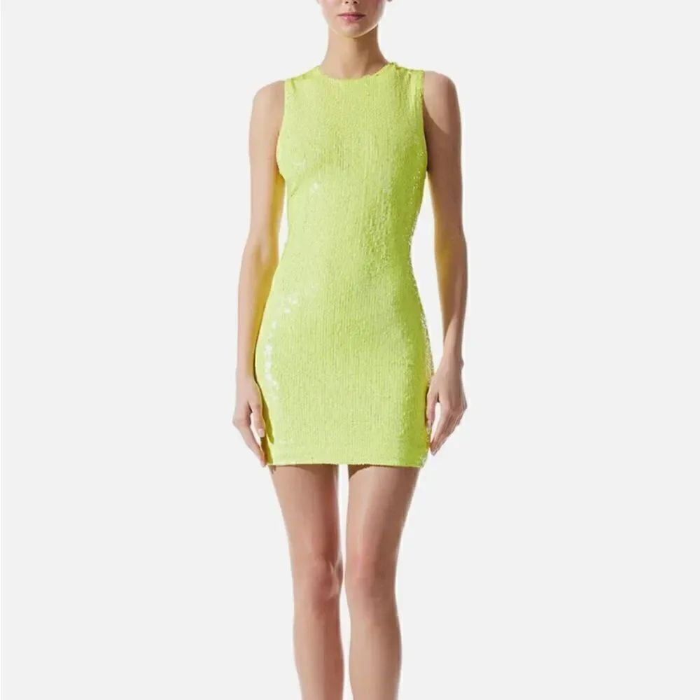Alice + Olivia Delora sequin dress